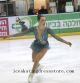 women kids ombre figure skating dress ladies crystals customize expensive BY334